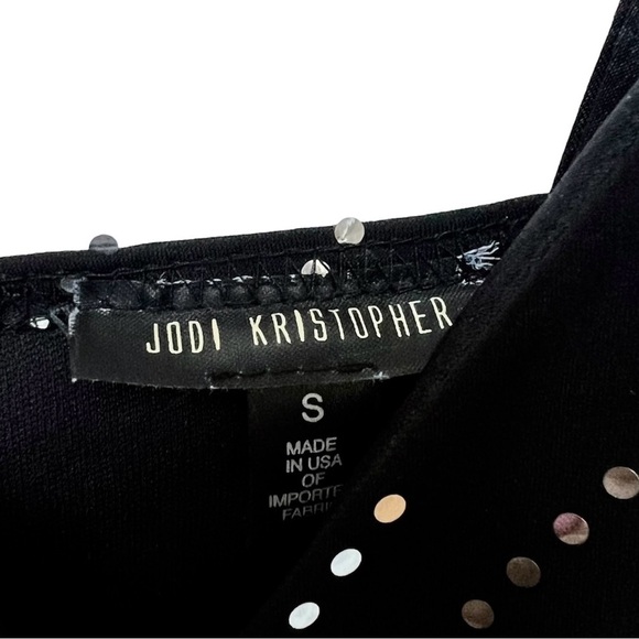 Jodi Kristopher Black & Silver NYE Cocktail Party Homecoming Mini Dress Size S - Picture 4 of 8